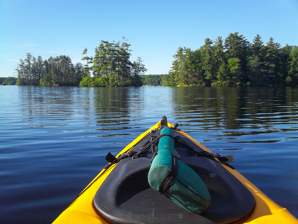 Kayak Fishing Great Pond, NH • Wanderings
